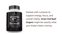 Thumbnail for Ancestral Supplements - Grass Fed Desiccated Beef Organs (Liver, Heart, Kidney, Pancreas, Spleen) 180caps 500mg