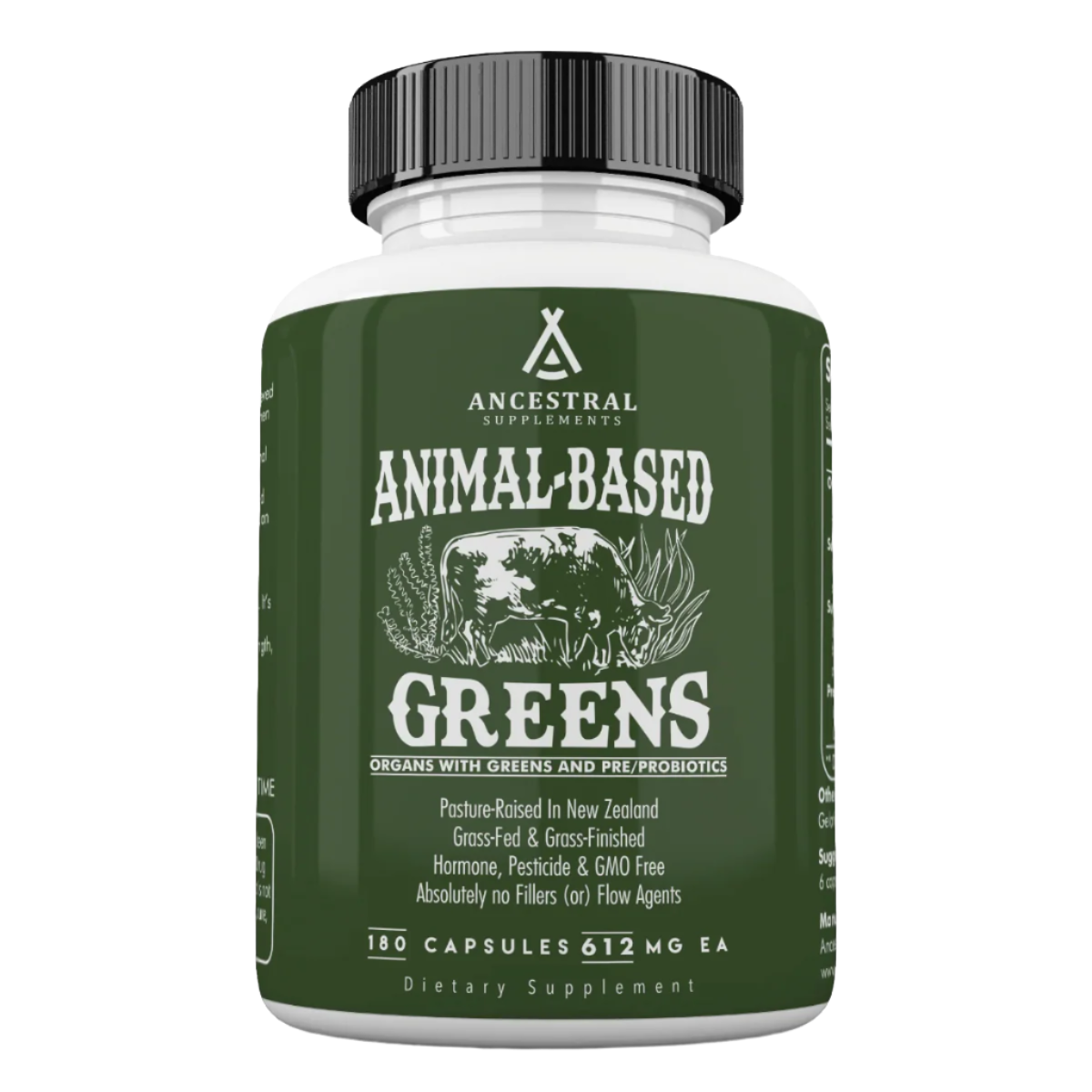 Ancestral Supplements - Animal-Based Greens 180caps 612mg