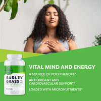Thumbnail for Vimergy Herbs - USDA Organic Barleygrass Juice Extract Powder in capsules (240caps)