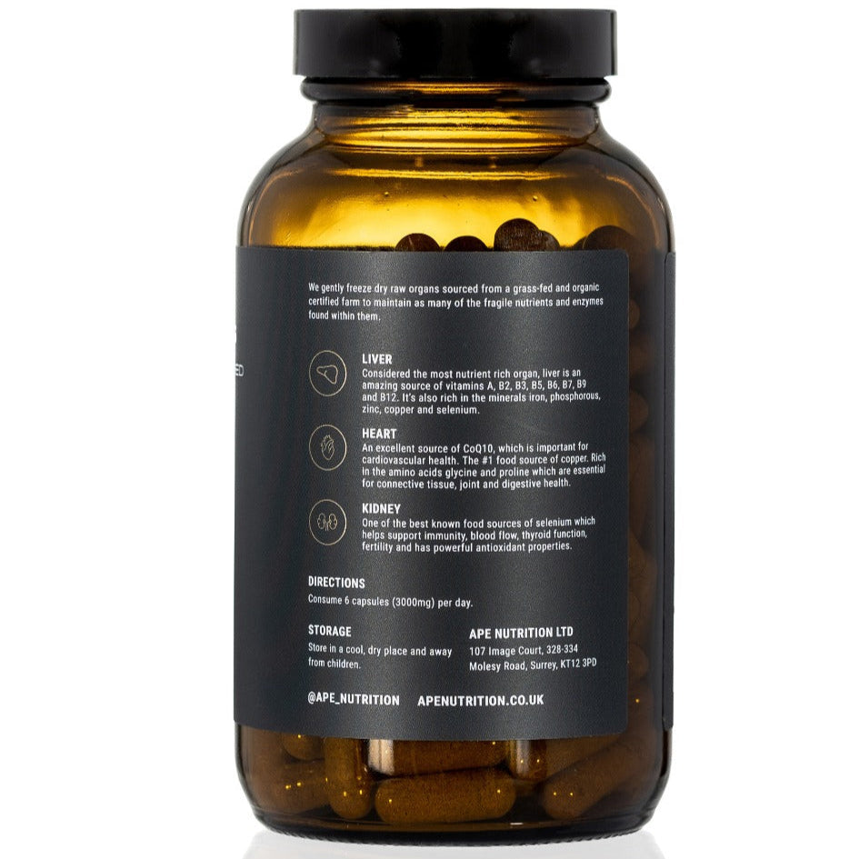 APE Nutrition - Grass-Fed Digestive Organ Complex 180caps