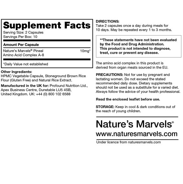 Pineal Bioregulator (Nature’s Marvels™) (20 Capsules)