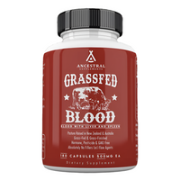 Thumbnail for Ancestral Supplements - Grass Fed Blood 180 Caps 500mg (previously Blood Vitality)