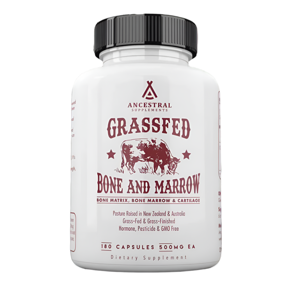 Ancestral Supplements - Grass Fed Bone and Marrow 180caps 500mg