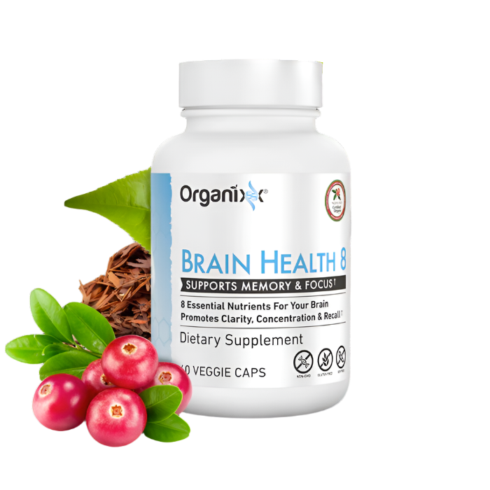 Organixx Brain Health 8 60 vegicaps (Previously Ageless Brain)