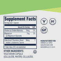 Thumbnail for Vimergy Herbs - Celeryforce 60caps (Magnesium Glycinate, Inositol, L-Glutamine, L-Taurine, and Choline)