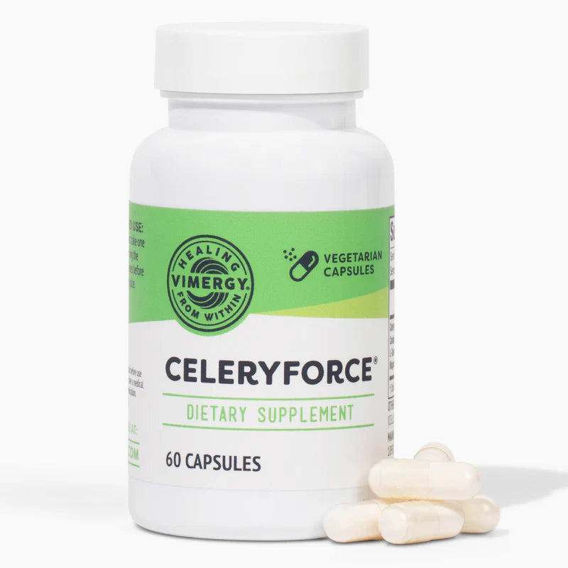 Vimergy Herbs - Celeryforce 60caps (Magnesium Glycinate, Inositol, L-Glutamine, L-Taurine, and Choline)