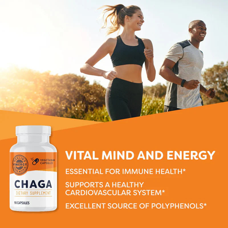 Vimergy Herbs - Organic Chaga Capsules (90caps)
