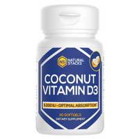 Thumbnail for Vitamin D3 5,000 IU with Organic Coconut Oil - 30 ct.(Natural Stacks)