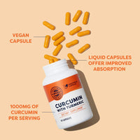 Thumbnail for Vimergy Herbs - Curcumin with Turmeric 90caps