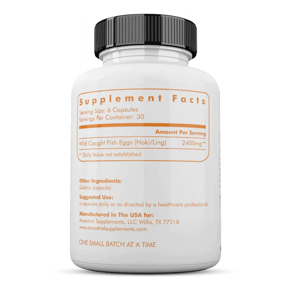 Ancestral Supplements - Wild Caught Fish Eggs 180caps 400mg