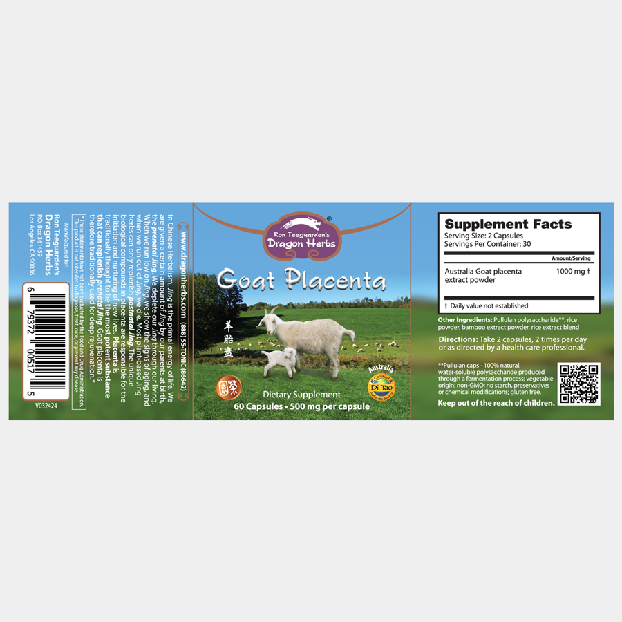 Dragon Herbs Goat Placenta 60caps (500mg)