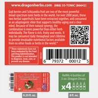 Thumbnail for Dragon Herbs Goji & Schizandra Drops 240ml (8floz)