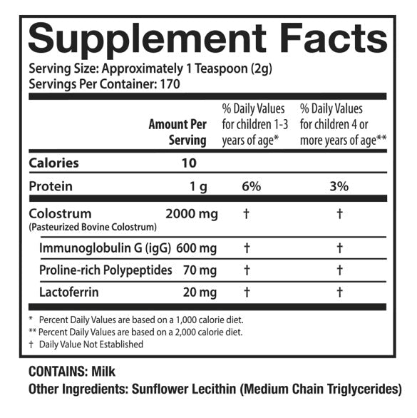 Sovereign Laboratories Infant & Toddler Colostrum-LD 12oz