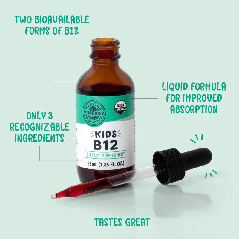Vimergy | Kids Liquid B12 (55ml) | Organic