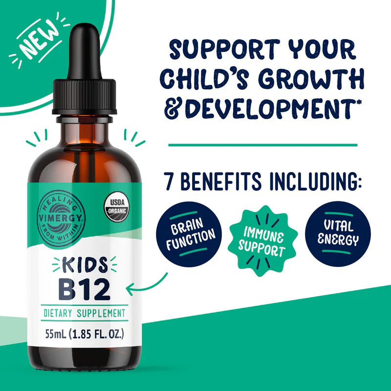 Vimergy | Kids Liquid B12 (55ml) | Organic