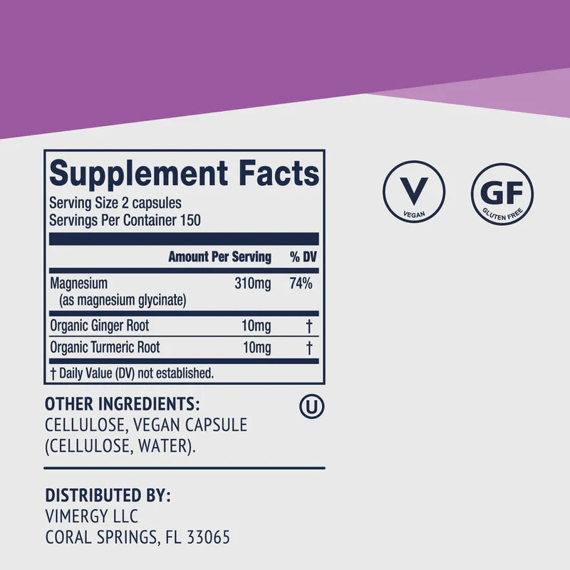 Vimergy Herbs - Magnesium Glycinate 300caps