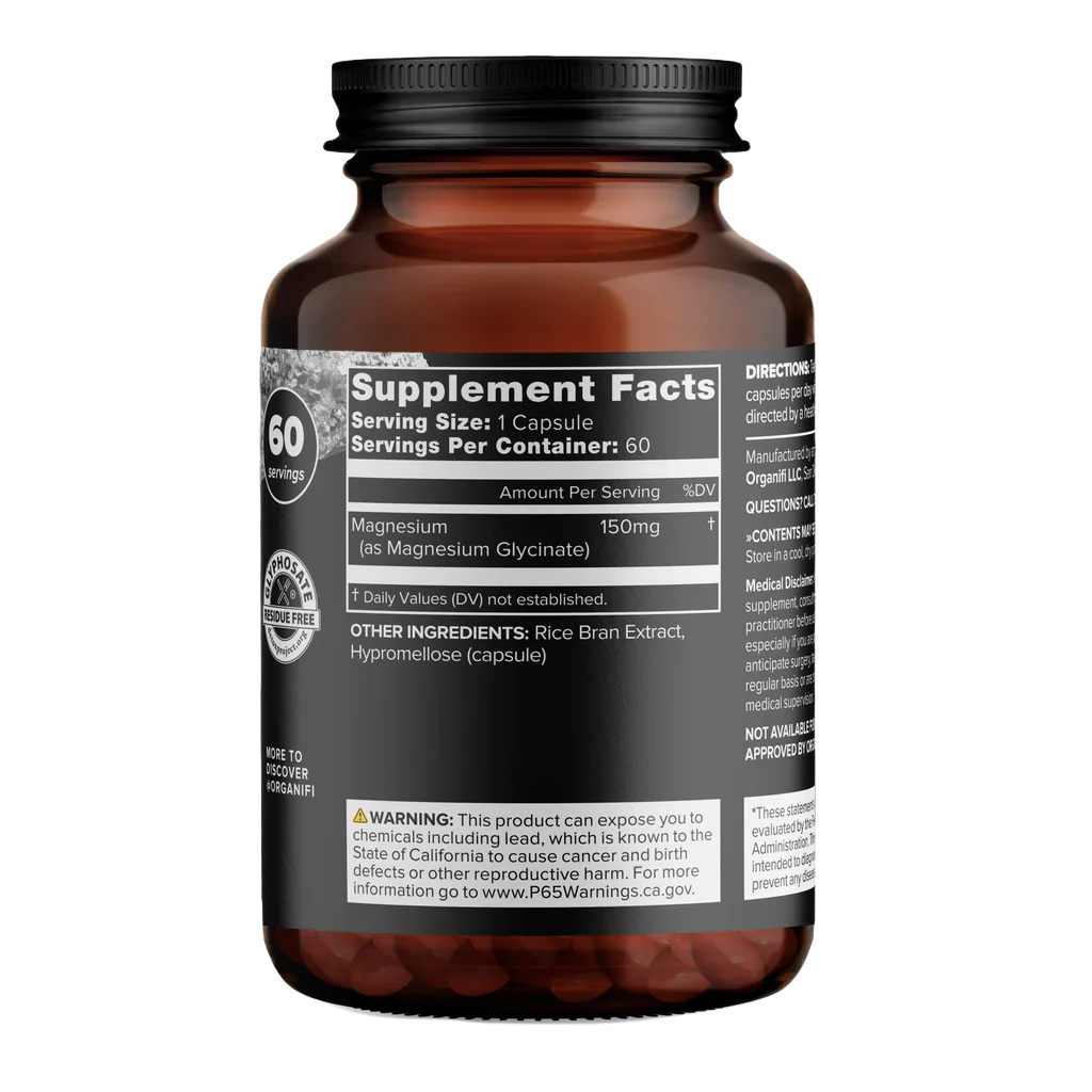 Organifi - Magnesium Glycinate 150 mg (60 caps)