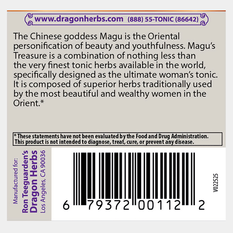 Dragon Herbs Magu's Treasure (women's formula) 100Caps (500mg)