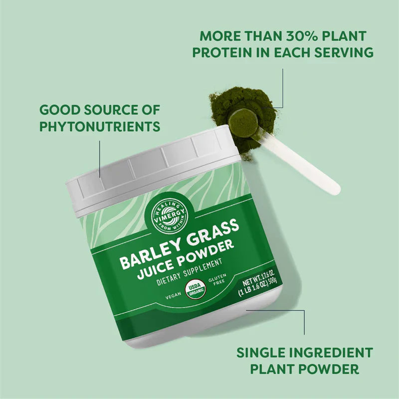 Vimergy Herbs - USDA Organic Barleygrass Juice Extract Powder 500g