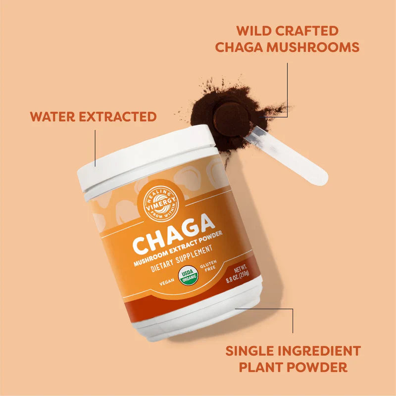 Vimergy Herbs - USDA Organic Chaga Extract Powder 250g