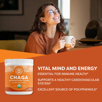 Thumbnail for Vimergy Herbs - USDA Organic Chaga Extract Powder 250g