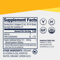 Thumbnail for Vimergy Herbs Goldenseal 10:1 (115ml)
