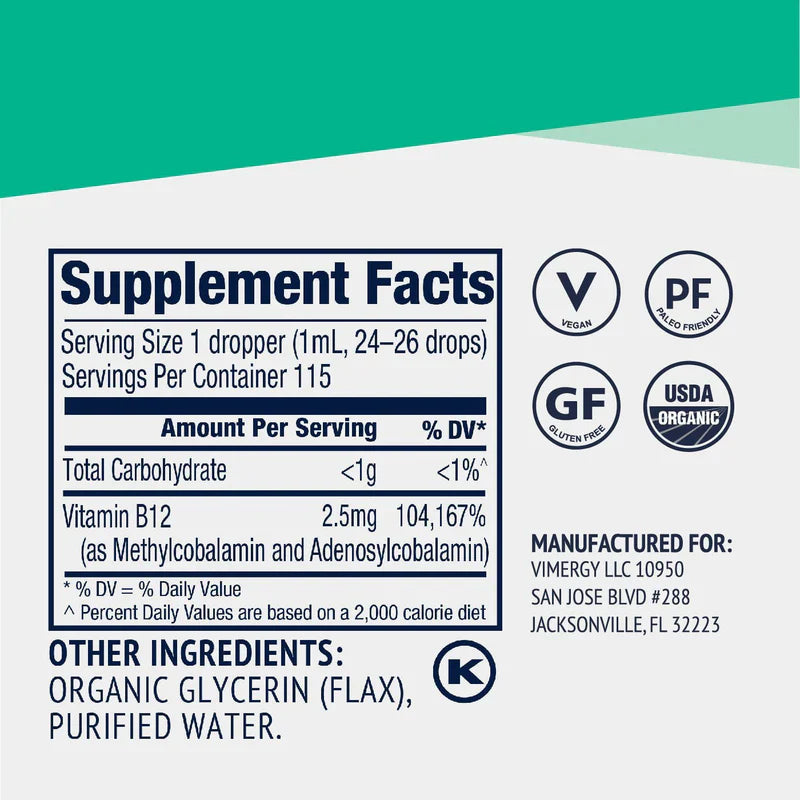 Vimergy Herbs - Liquid B12 (115ml)