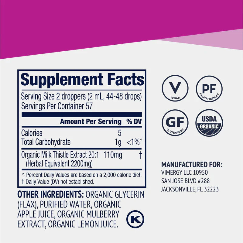 Vimergy Herbs - Milk Thistle 115ml
