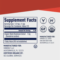 Thumbnail for Vimergy Herbs - USDA Organic Reishi Extract 50g