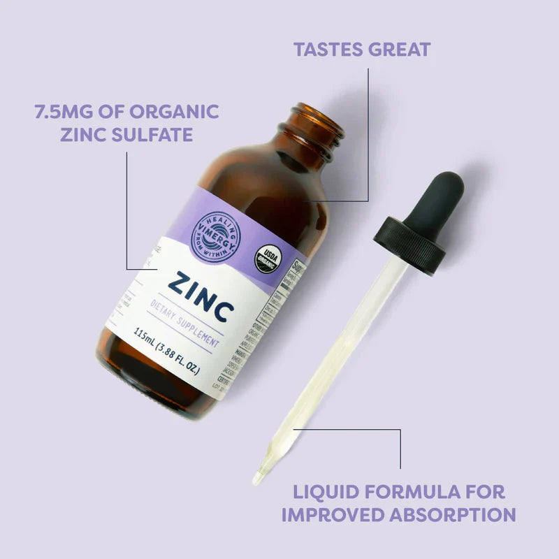 Vimergy Herbs - Organic Zinc Sulfate 115ml