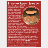 Thumbnail for Dragon Herbs Duanwood Reishi Spore Oil - 30 softgels