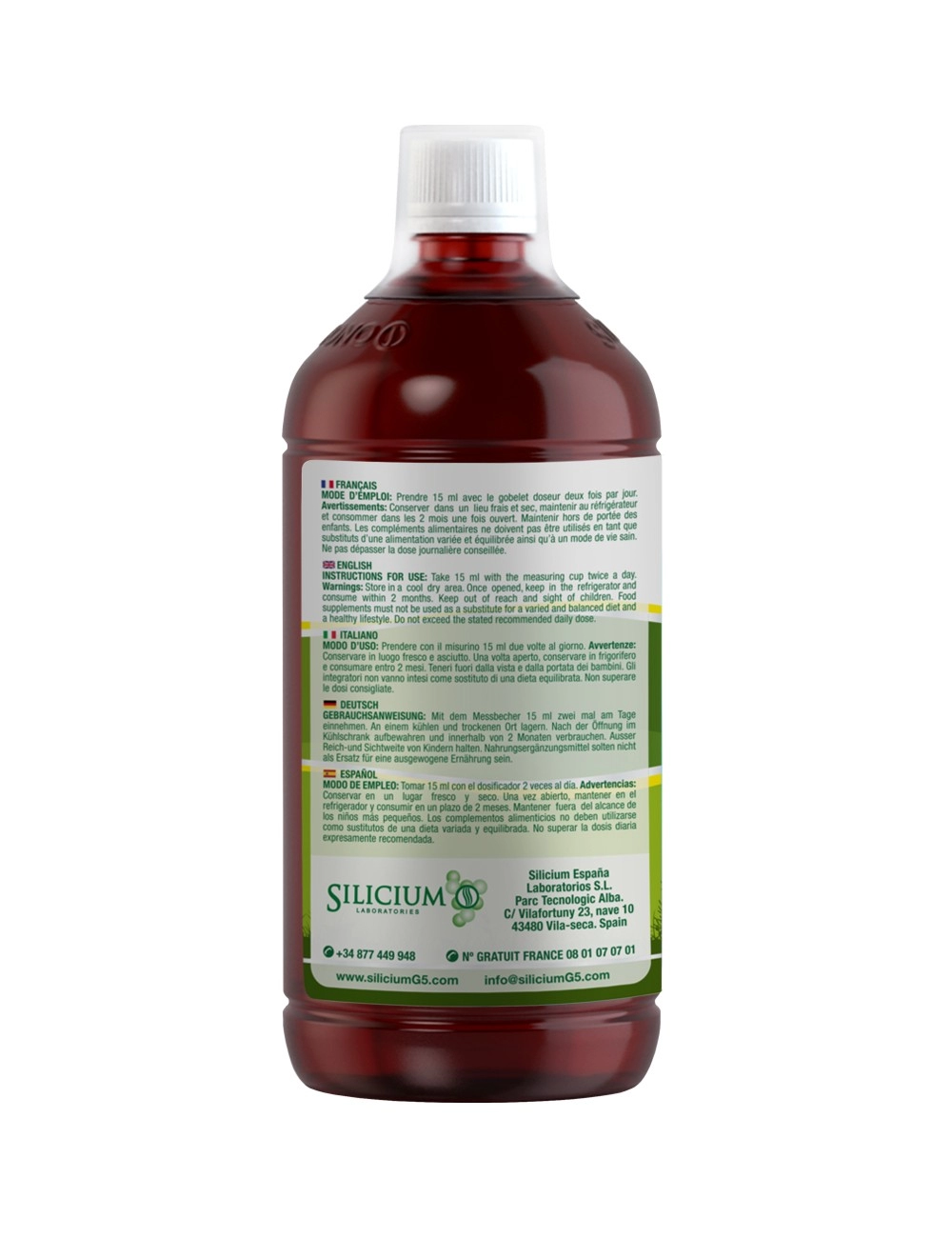 Silicium - Silipant G7 1000ml (Living Silica in Purified Water)