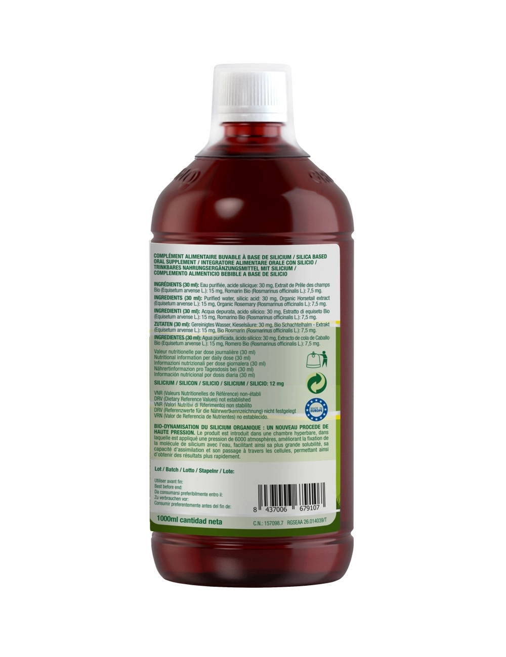 Silicium - Silipant G7 1000ml (Living Silica in Purified Water)
