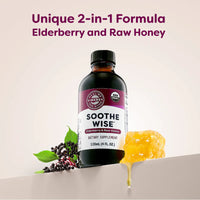 Thumbnail for Vimergy Herbs - Soothe Wise (Elderberry & Raw Honey) 120ml