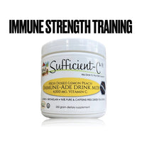Thumbnail for Sufficient C - High Dose Lemon Peach Immune-Ade drink mix - 250 gram size
