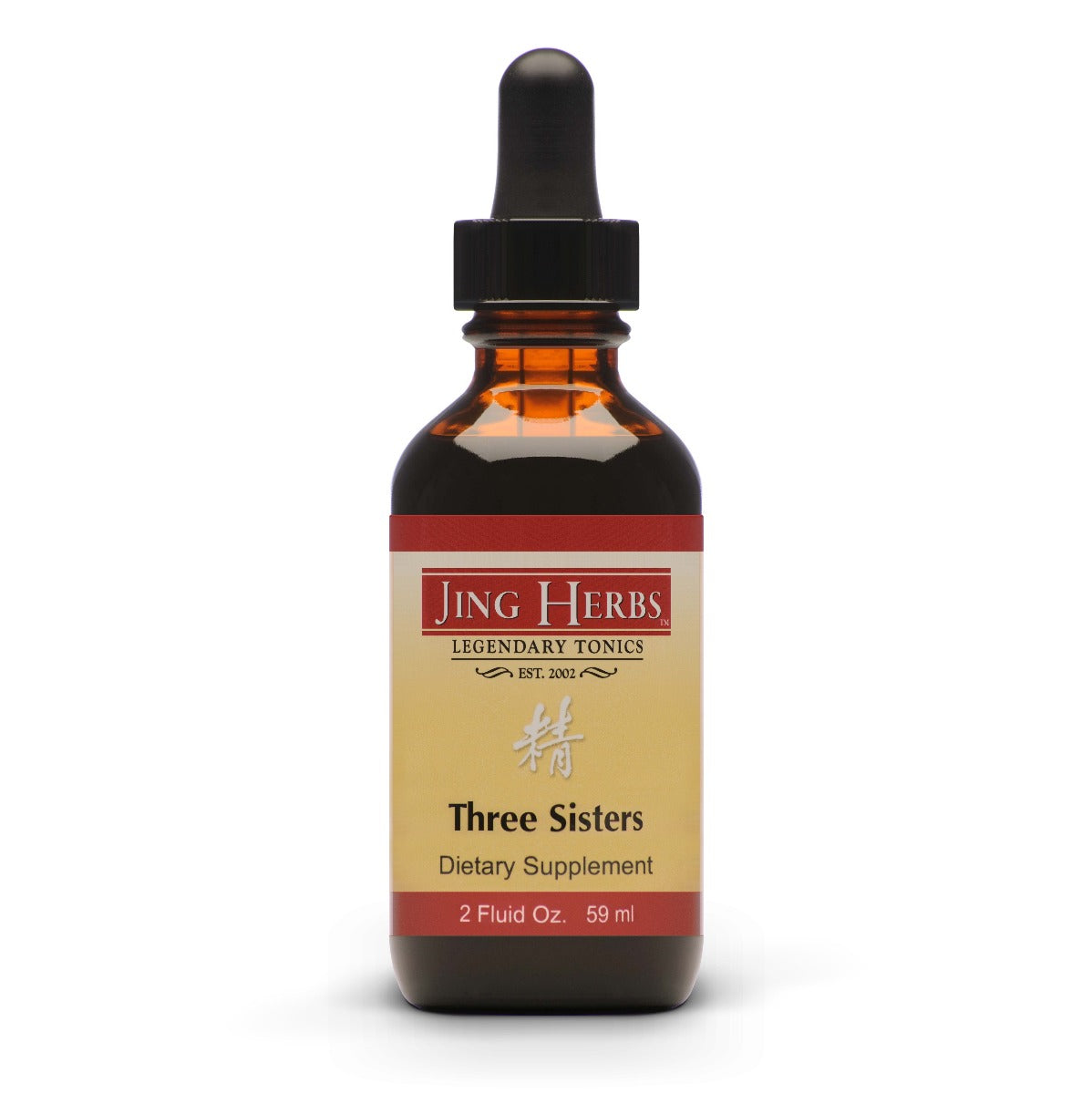 (tincture) Jing Herbs Three Sisters 2 Fl. Oz. Liquid Extract (80 Squirts per bottle)