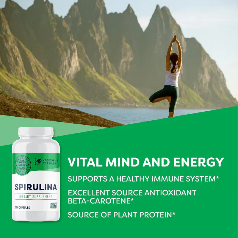 Vimergy Herbs - Spirulina Capsules 180 Capsules