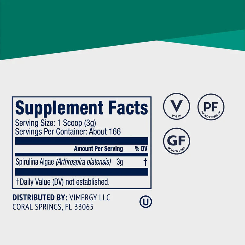 Vimergy Herbs - USA Grown Spirulina 500g