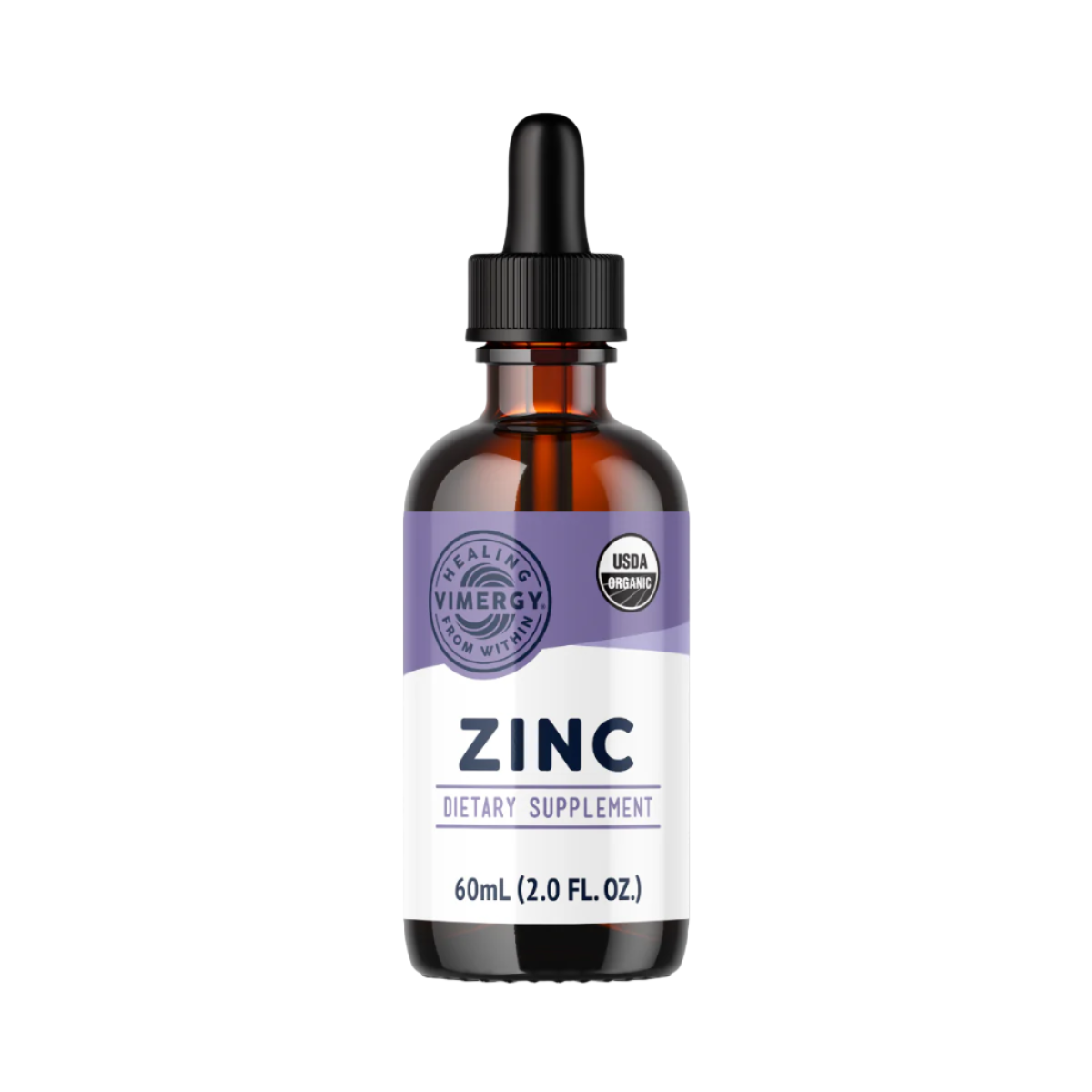 Vimergy Herbs - Organic Zinc Sulfate 55ml (Trial Size)