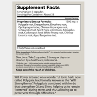 Thumbnail for Dragon Herbs Will Strengthener (formerly Will Power) 100 Capsules (500mg)